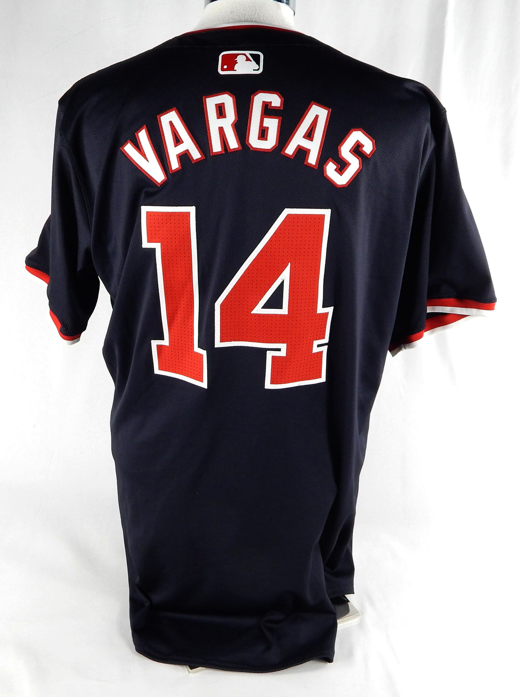 2024 Washington Nationals Ildemaro Vargas #14 Game Issued Navy Jersey 44 675 Pic2