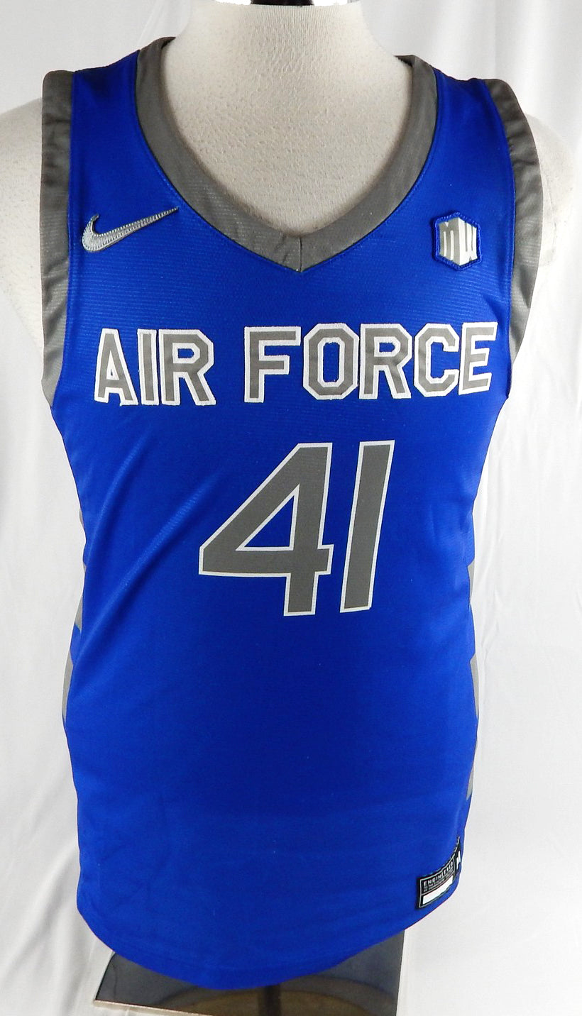2022-23 Air Force Falcons #41 Game Used Blue Jersey Basketball M 202