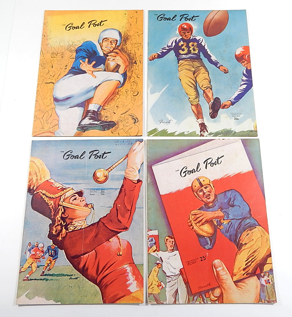 Lot of (9) Different 1948 to 1950 UCLA College Football Programs Pic2
