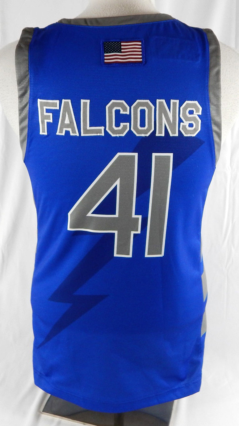 2022-23 Air Force Falcons #41 Game Used Blue Jersey Basketball M 202 Pic2