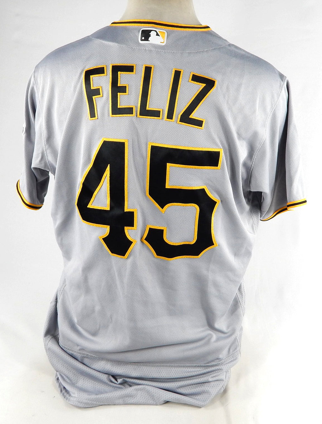 2018 Pittsburgh Pirates Michael Feliz #45 Game Used Grey Jersey 2 Games 48 720