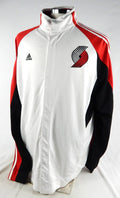 2000s Portland Trail Blazers Game Issued White Jersey Warm Up Jacket M 395