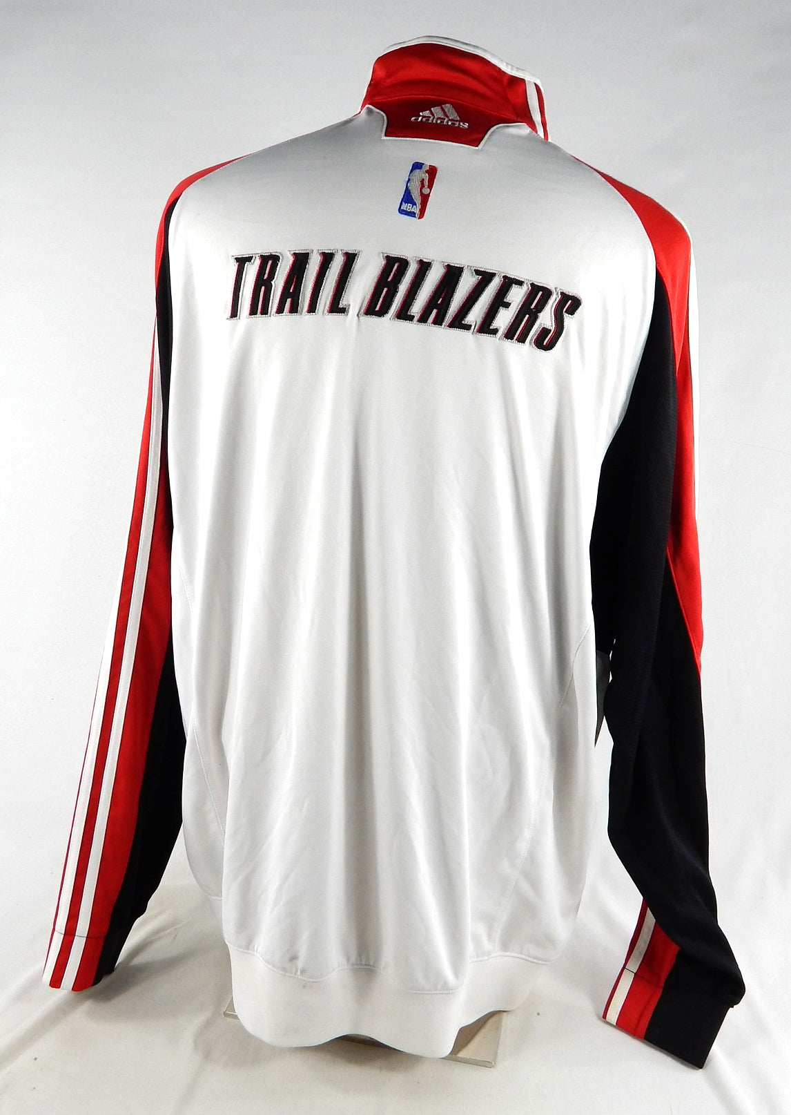 2000s Portland Trail Blazers Game Issued White Jersey Warm Up Jacket M 395 Pic2