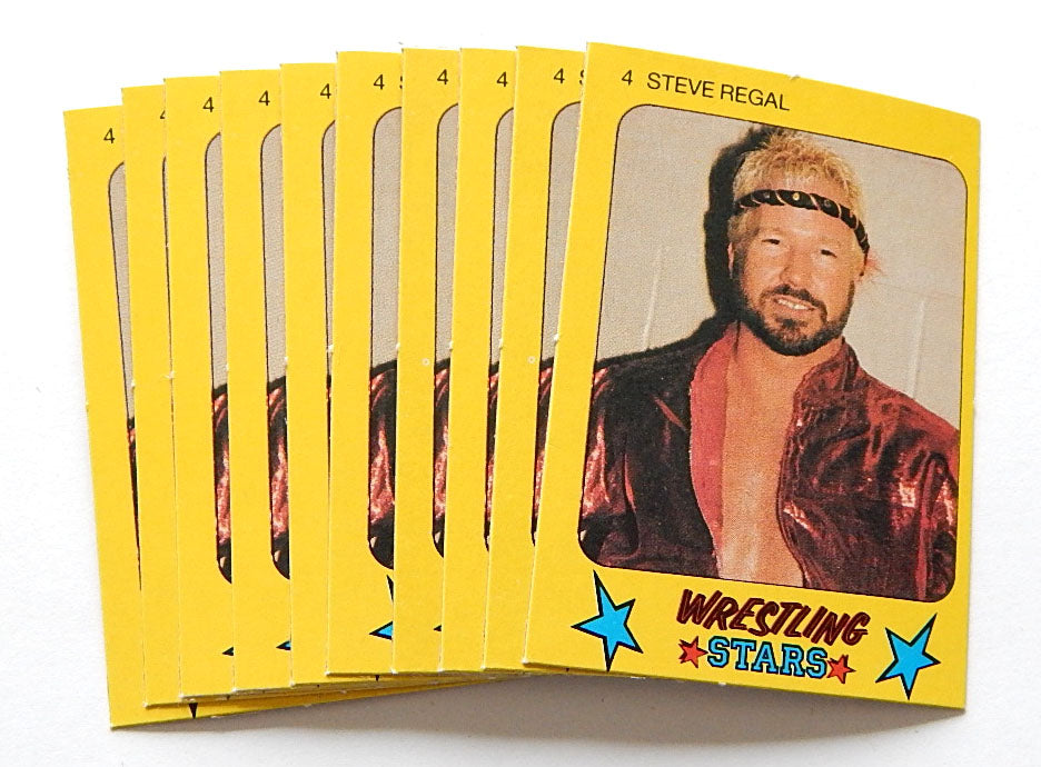 Lot of (10) 1986 Monty WWF Wrestling Stars Steve Regal #4