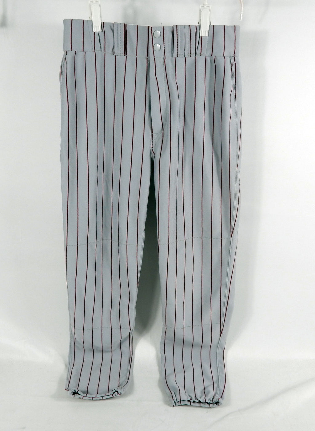 Alabama Crimson Tide Game Used Grey Pinstripe Pants 32 228