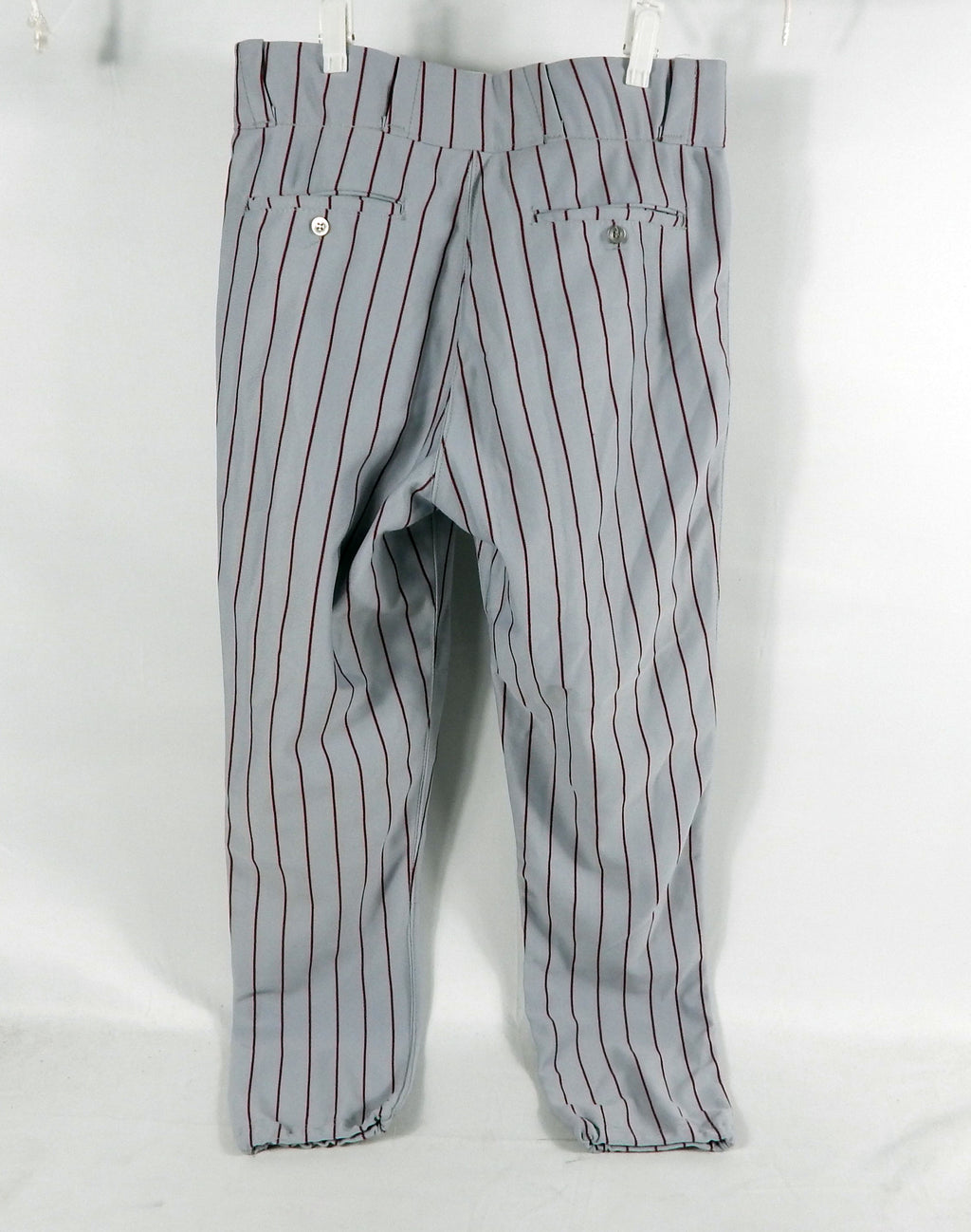 Alabama Crimson Tide Game Used Grey Pinstripe Pants 32 228 Pic2