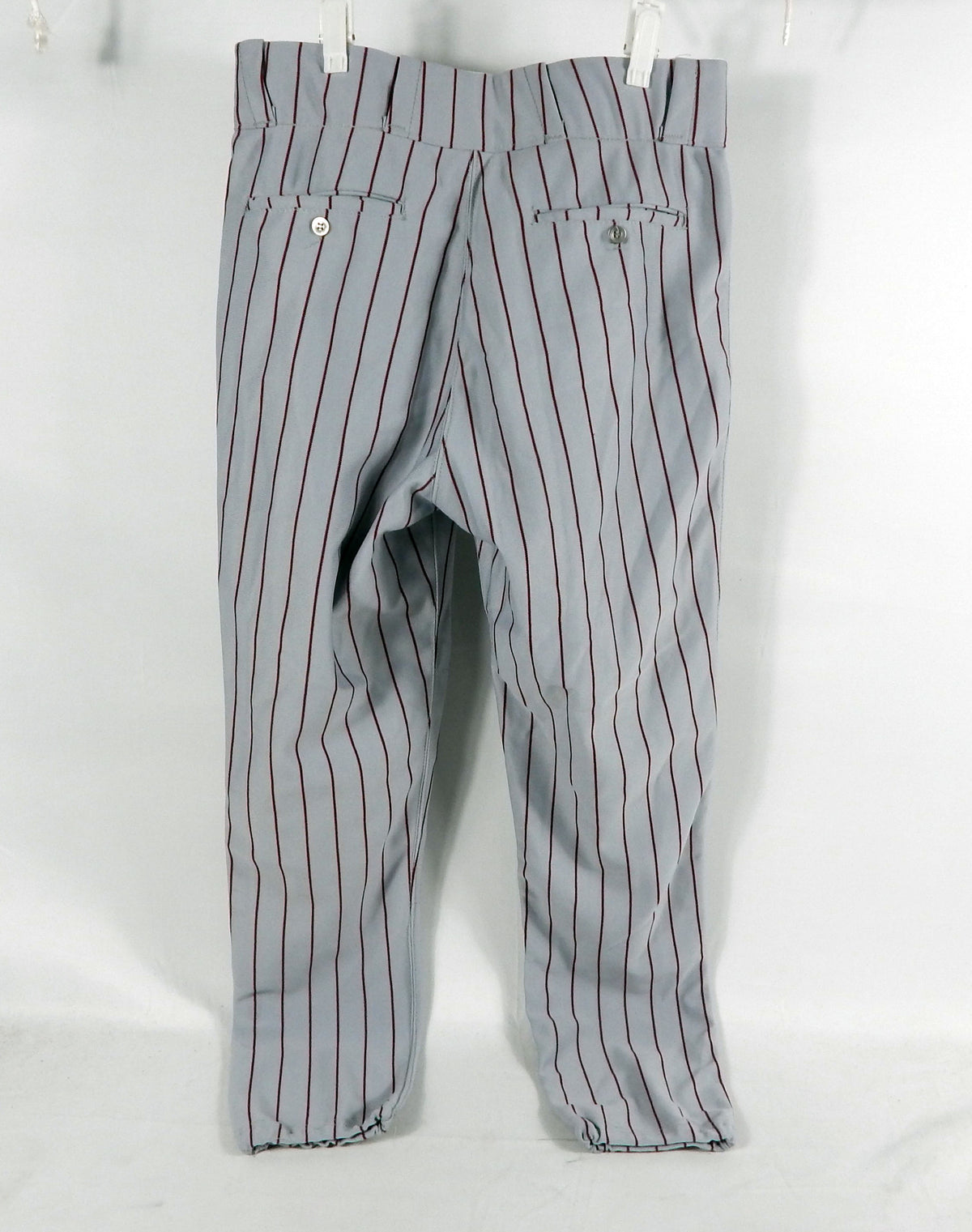 Alabama Crimson Tide Game Used Grey Pinstripe Pants 32 228 Pic2