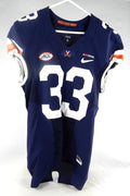 Virginia Cavaliers #33 Game Used Navy Jersey Throwback Hoos Together 66 2017