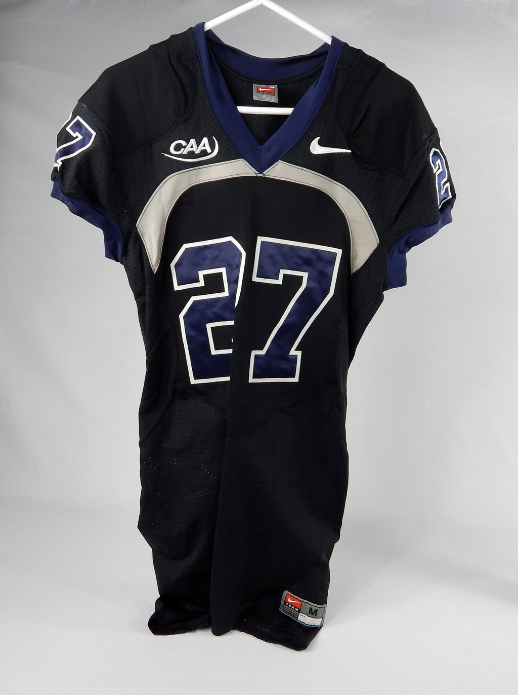 Late 2000s Old Dominion Monarchs Powell #27 Game Used Black Jersey M 386
