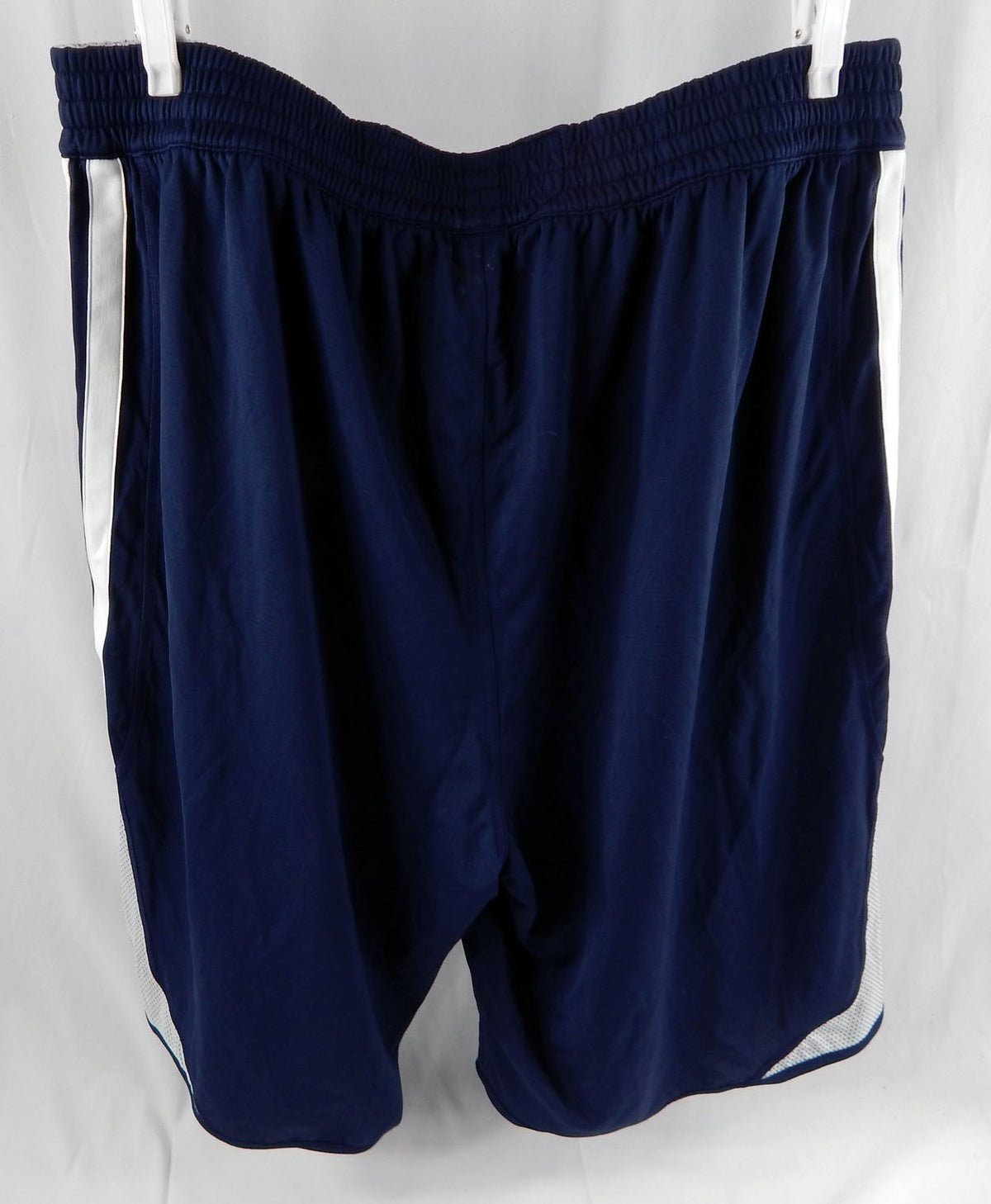 2013-14 New Orleans Pelicans Game Issued Navy Warm Up Shorts 4XL2 DP110624 Pic2
