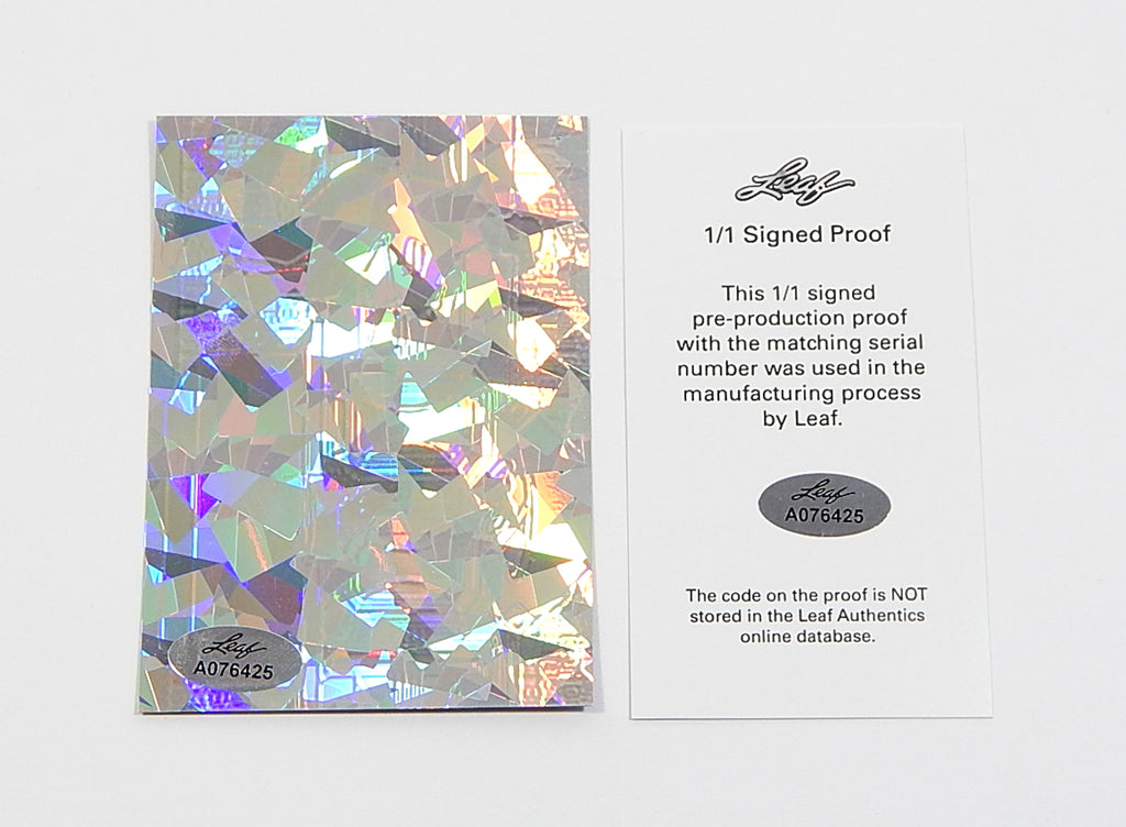 2022 Leaf Metal Top 100 Autographs Eury Perez Signed Artist Proof #'d 1/1 COA Pic2