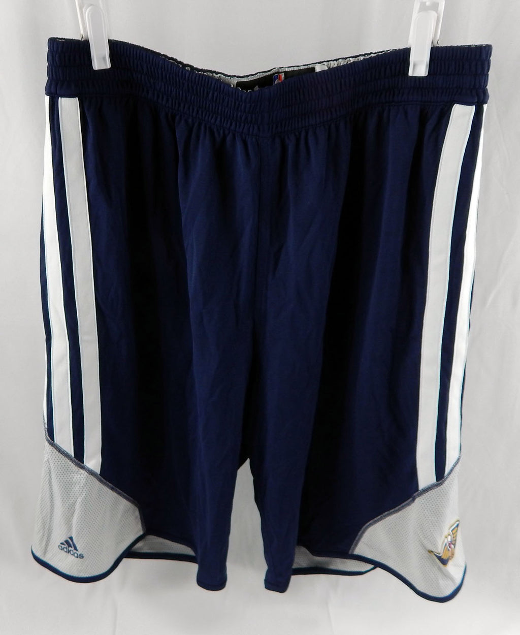 2013-14 New Orleans Pelicans Game Issued Navy Warm Up Shorts 3XL2 DP110625
