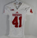 2012 Indiana Hoosiers #41 Game Used White Jersey Nameplate Removed M DP13963