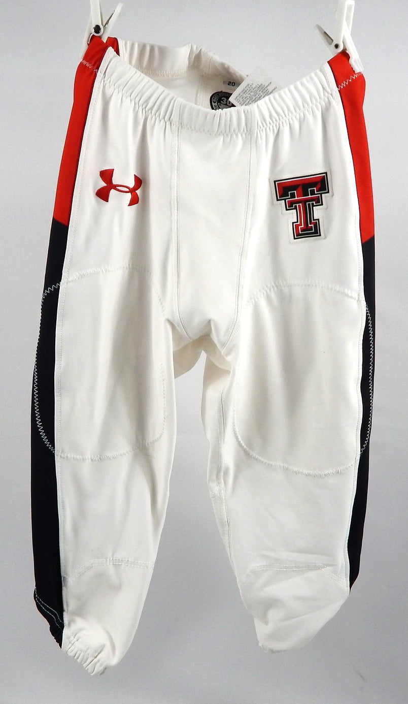 2020 Texas Tech Red Raiders Game Used White Pants 30 DP85702