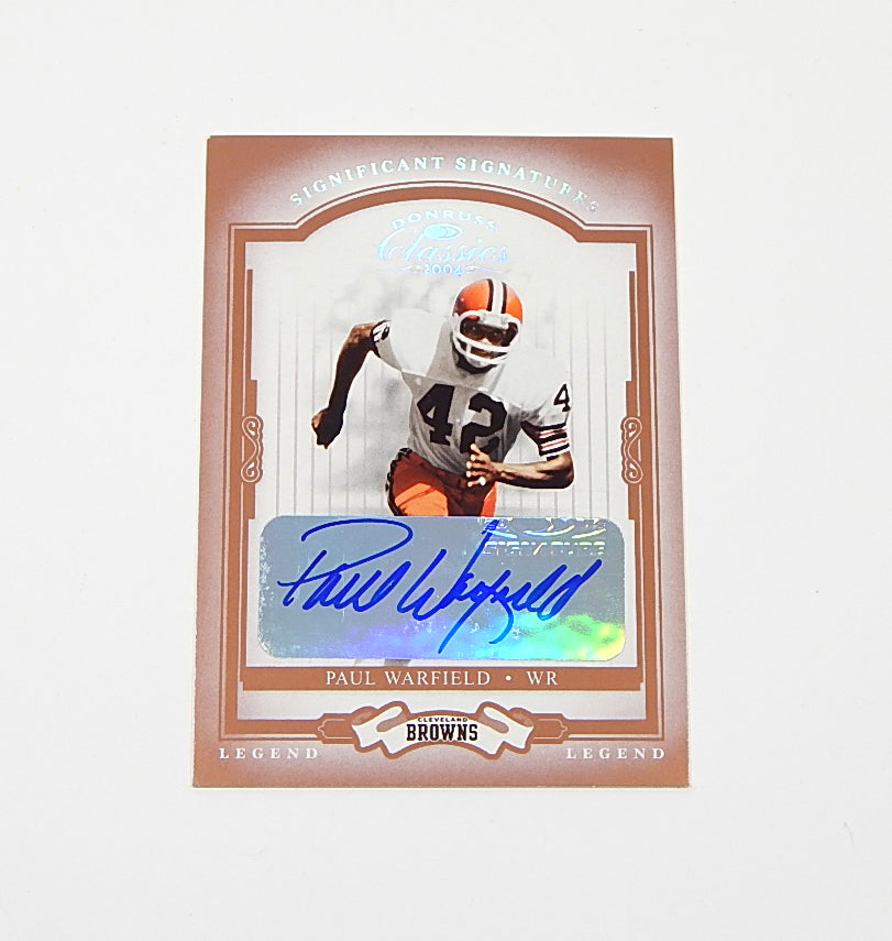 2004 Donruss Classics Significant Signatures Red Paul Warfield #137 Auto