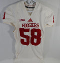 2015 Indiana Hoosiers #58 Game Used White Jersey Nameplate Removed XL DP13966