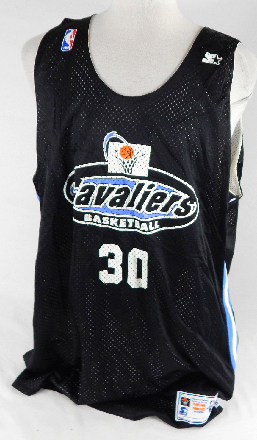 1997-99 Cleveland Cavaliers #30 Game Issued Black Practice Jersey XXL 541