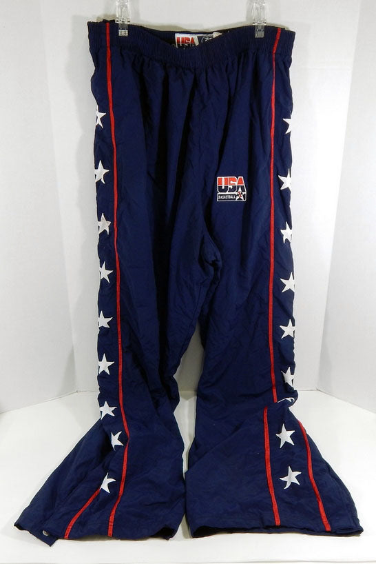 Team USA Basketeball Game Issued Navy Game Pants 42 444