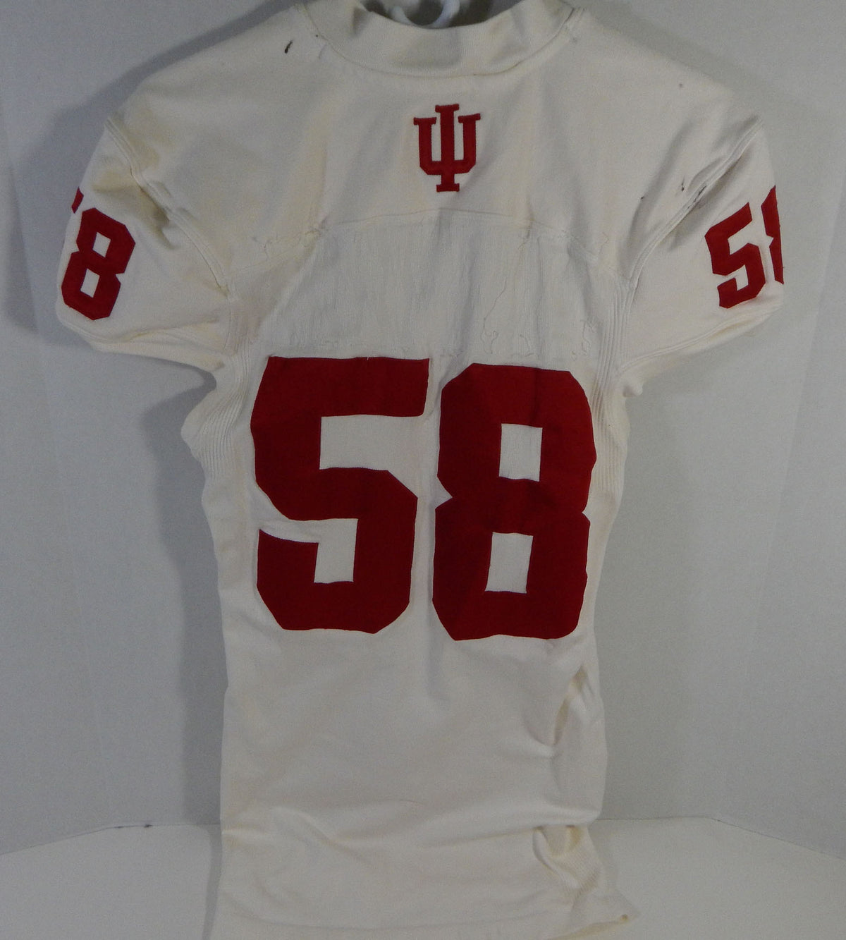 2015 Indiana Hoosiers #58 Game Used White Jersey Nameplate Removed XL DP13966 Pic2