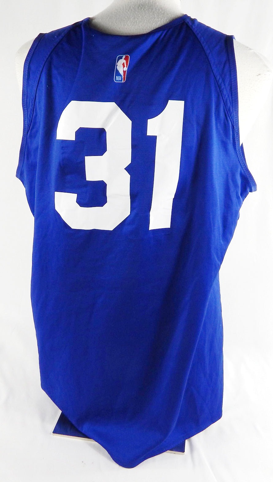 2023-25 Detroit Pistons #31 Game Used Blue Practice Jersey HFH Patch XL 28 Pic2