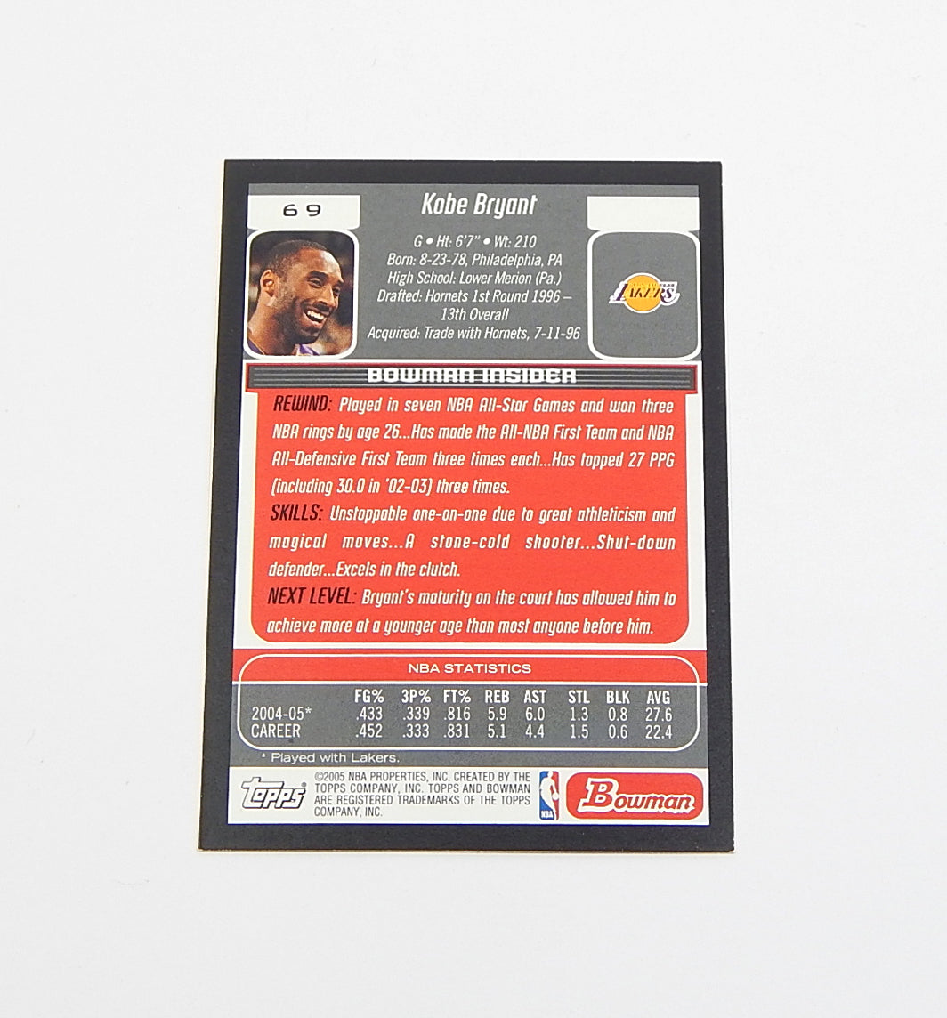 2005-06 Bowman Kobe Bryant #69 Lakers Pic2