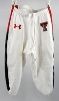 2020 Texas Tech Red Raiders Game Used White Pants 30 DP85709