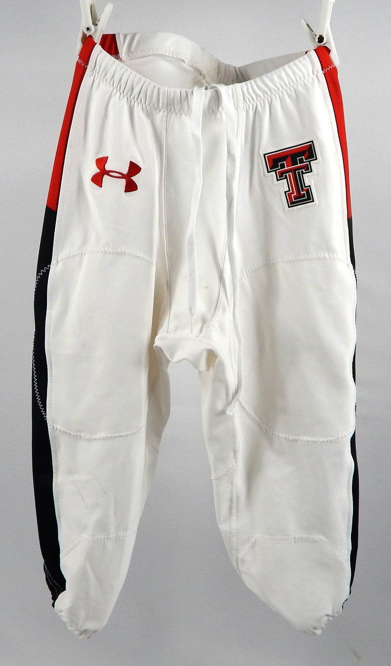 2020 Texas Tech Red Raiders Game Used White Pants 30 DP85709