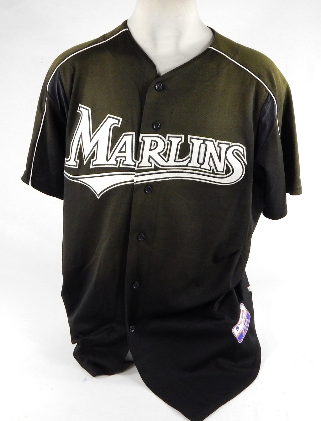 Florida Marlins Allen #29 Game Used Black Jersey BP Spring Training XL DP70714