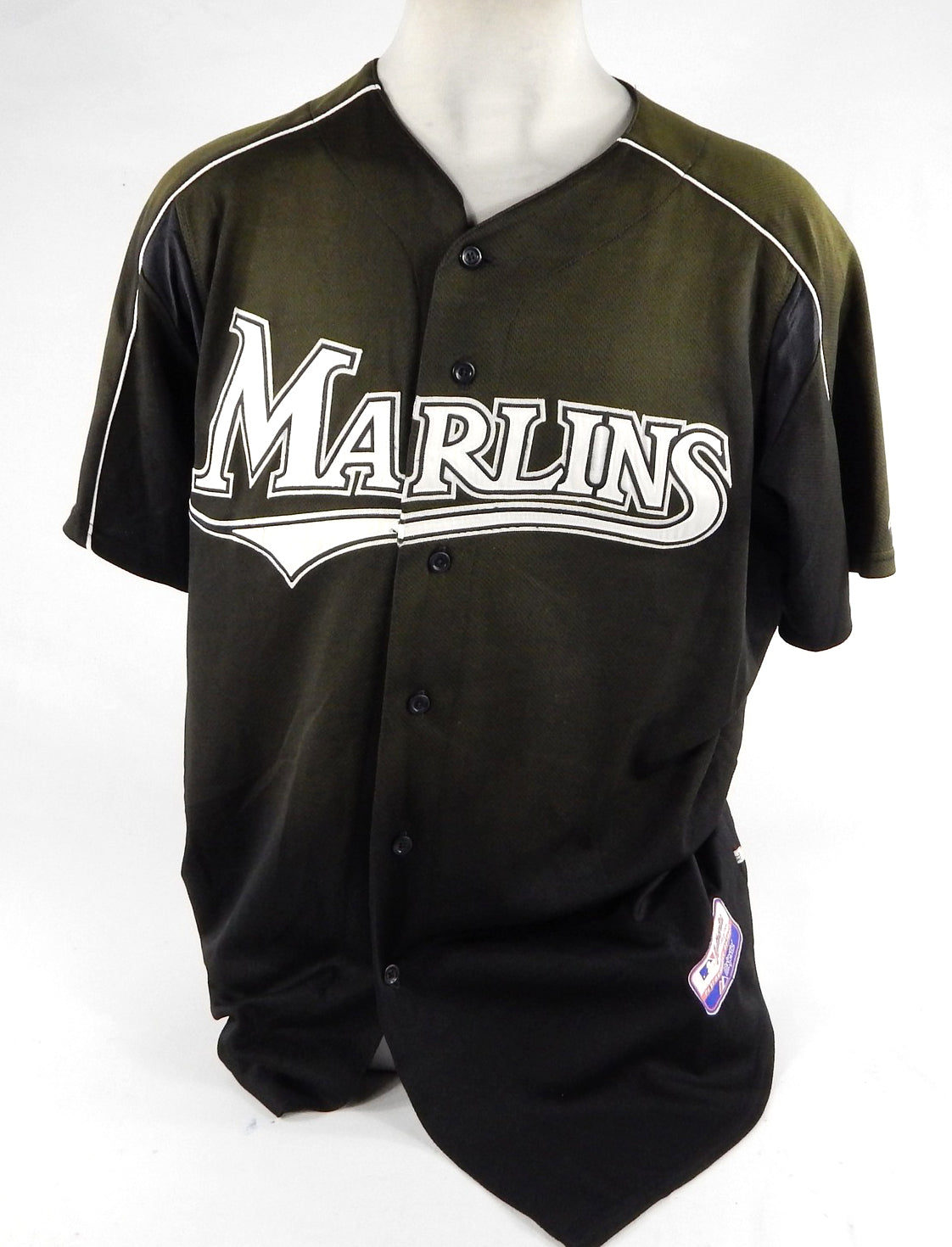 Florida Marlins Allen #29 Game Used Black Jersey BP Spring Training XL DP70714