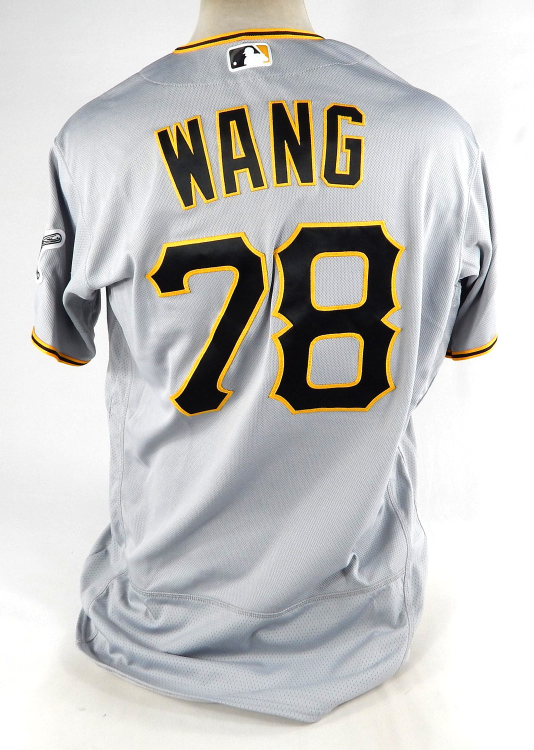 2019 Pittsburgh Pirates Wei-Chung Wang #78 Game Issued Pos Used Grey Jersey 150