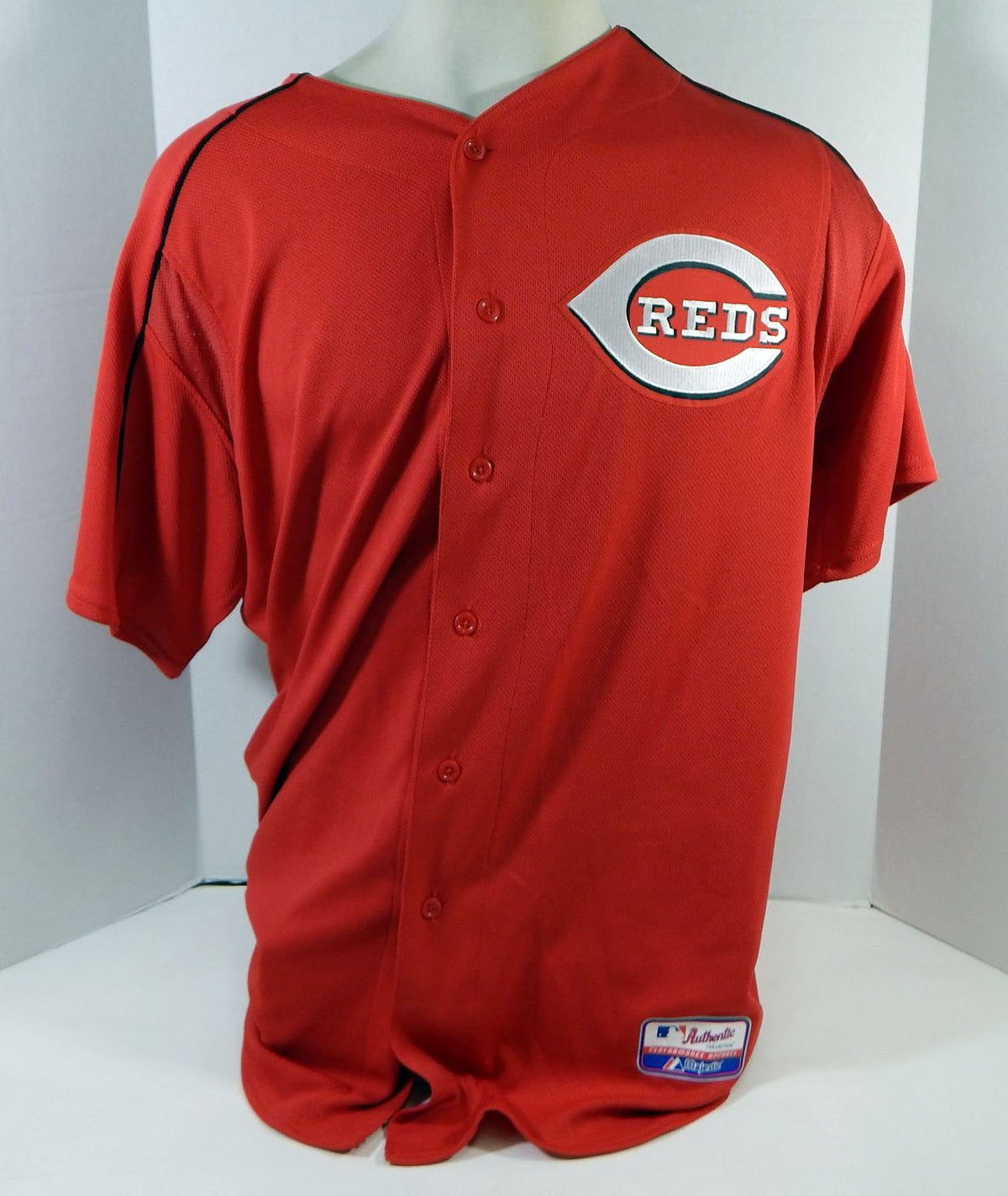 2006 Cincinnati Reds Bobby Livingston #75 Game Issued Red Jersey BP ST 6 Pic2