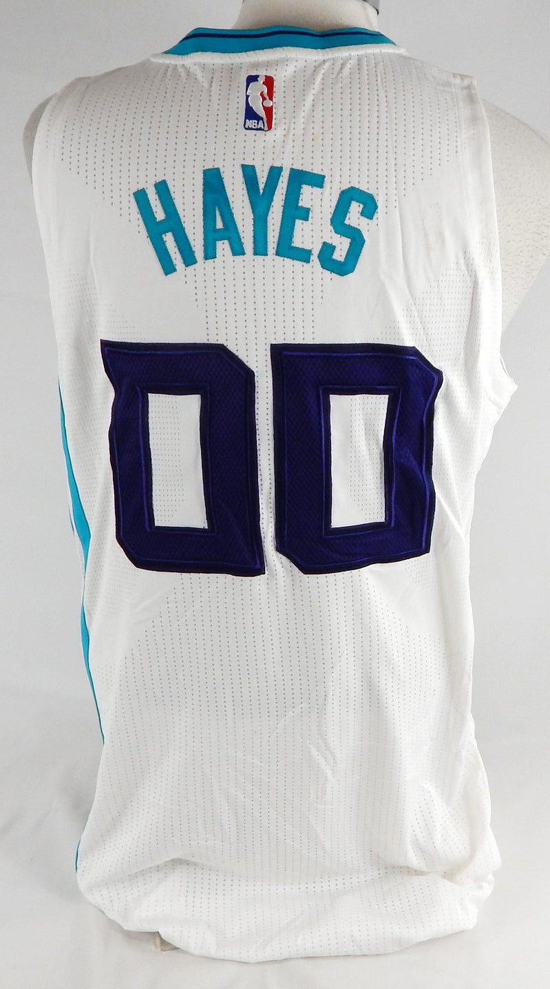 2015-16 Charlotte Hornets Hayes #0 Game Issued White Jersey 2XL 174 Pic2