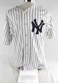 2017 New York Yankees Jeff Hendrix #38 Game Used White Jersey ST Opening Day 0