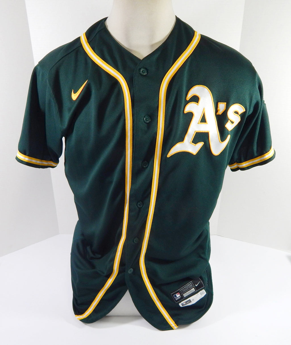2021 Oakland As Athletics Stephen Piscotty #25 Game Issued P Used Green Jersey 1