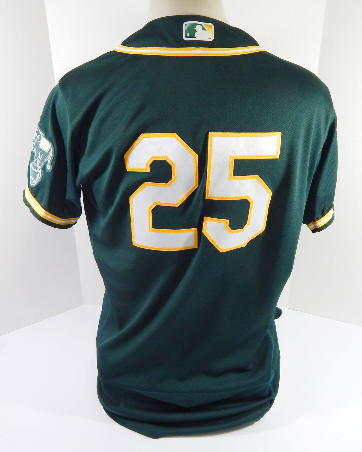 2021 Oakland As Athletics Stephen Piscotty #25 Game Issued P Used Green Jersey 1 Pic2