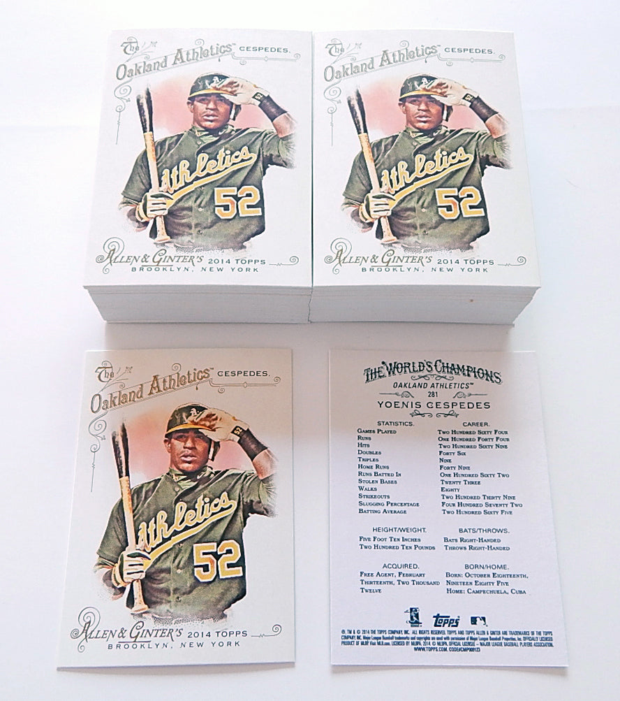 Lot of (93) 2014 Allen & Ginter Yoenis Cespedes #281 Nm/Mt+
