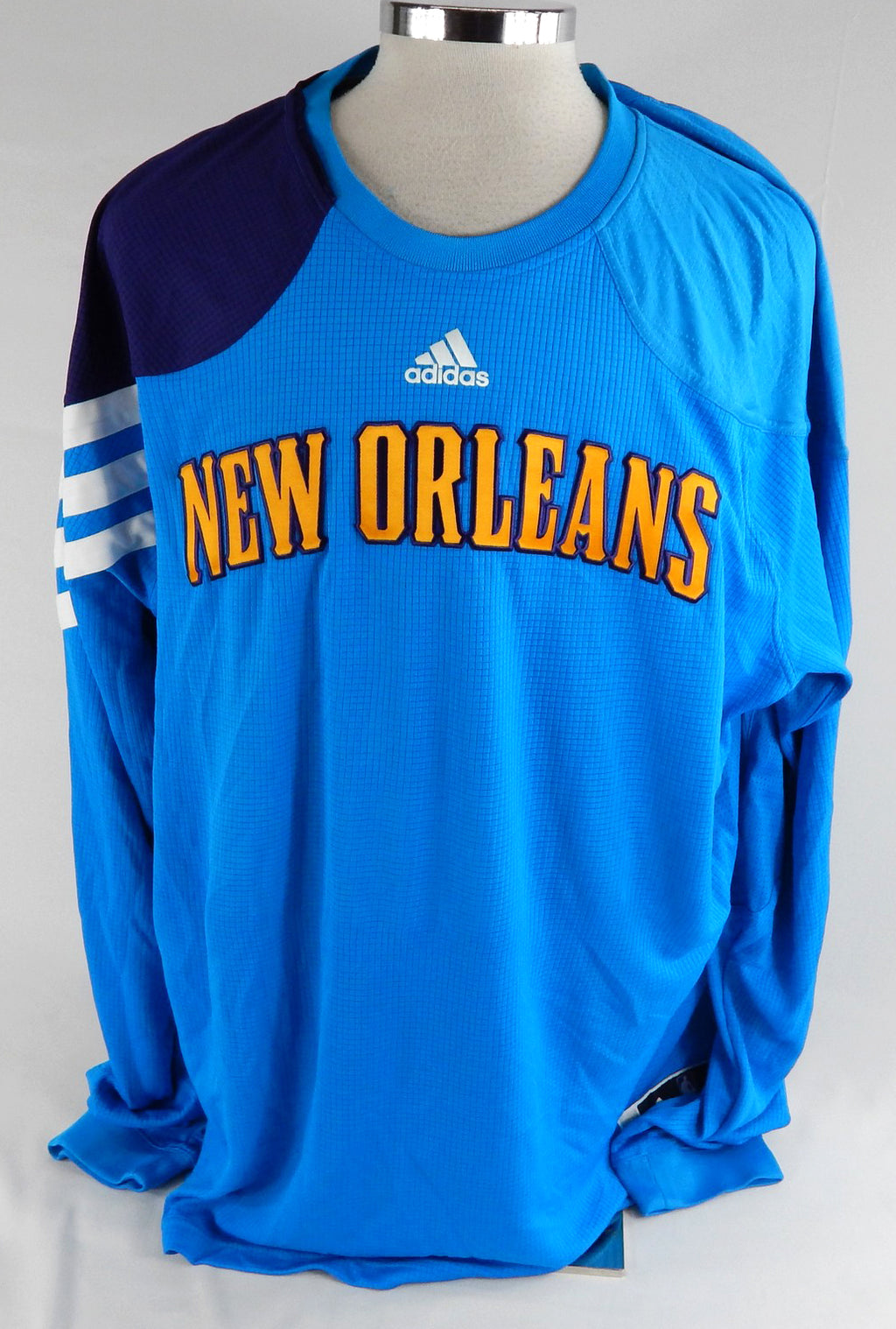 2011-12 New Orleans Pelicans Game Issued Blue Shooting Shirt 3XL 164 Pic2
