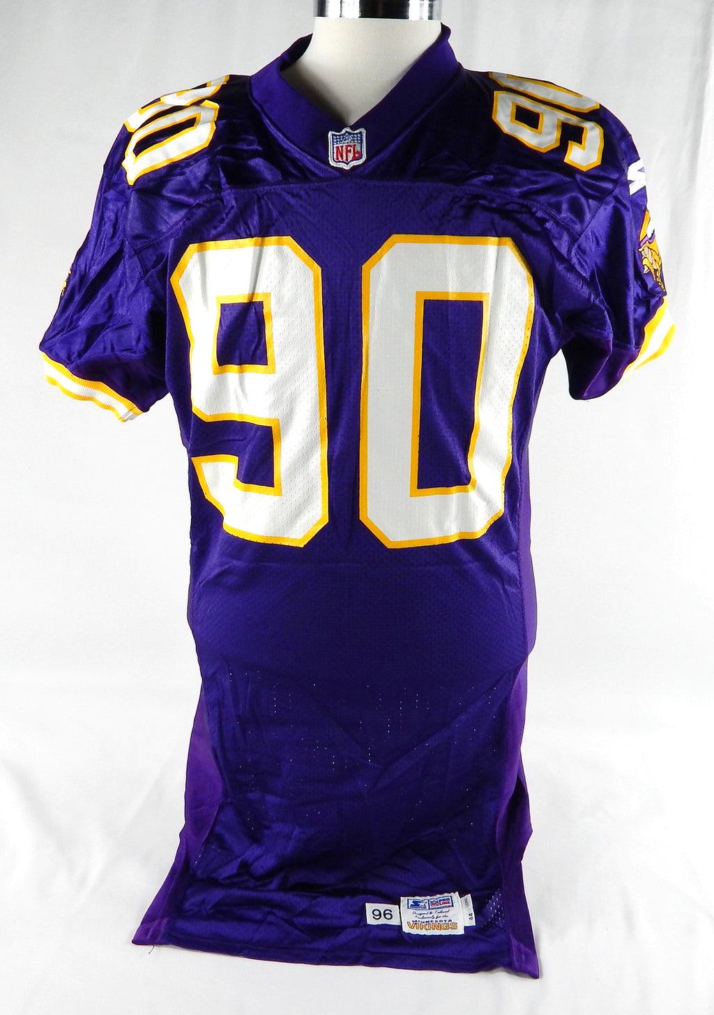 1996 Minnesota Vikings #90 Game Used Purple Jersey 44 863