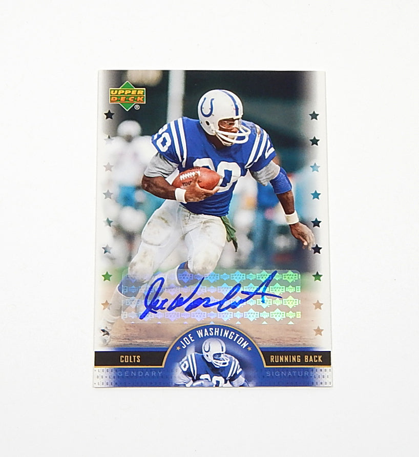2005 Upper Deck Legends Legendary Signatures Joe Washington Auto Autograph
