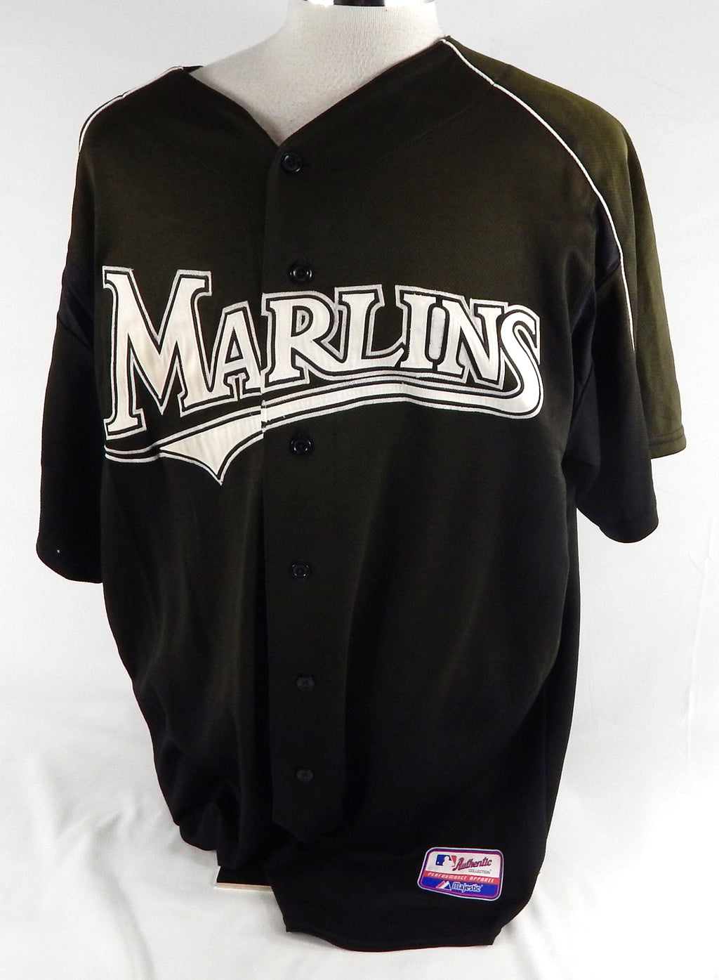 2003-06 Florida Marlins Brian Banks #83 Game Used Black Jersey BP ST XXL 635