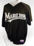 2003-06 Florida Marlins Brian Banks #83 Game Used Black Jersey BP ST XXL 635