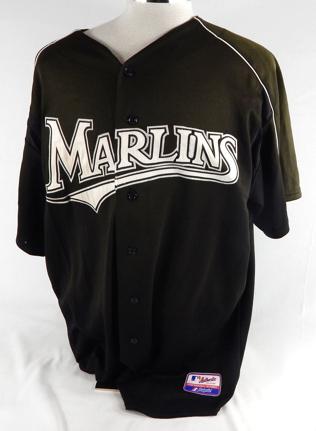 2003-06 Florida Marlins Brian Banks #83 Game Used Black Jersey BP ST XXL 635