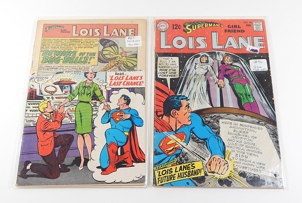 Superman's Girlfriend Lois Lane #69 90 92 Silver Age Comic Book Lot DC 1966-69 Pic2