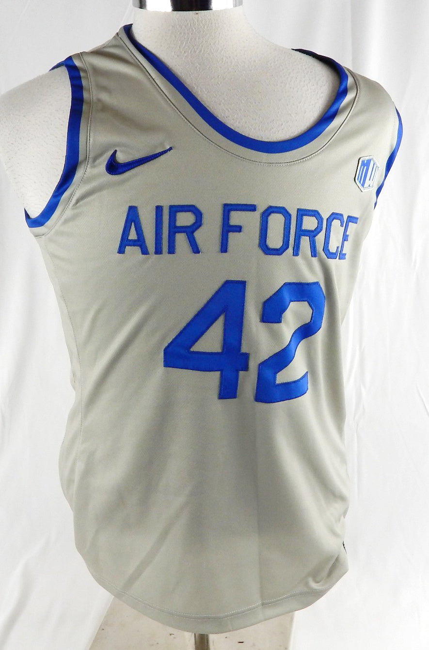 2021-22 Air Force Falcons #42 Game Used Grey Jersey Basketball XL DP99214