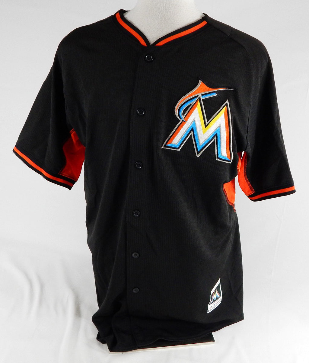 2014-16 Miami Marlins Pineda #89 Game Used Black Jersey ST BP 46 177