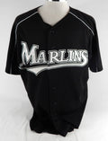2003-06 Florida Marlins Travis Bowyer #50 Game Used Black Jersey BP ST XL 636