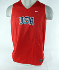 2000s Team USA Basketball Game Issued Red White Practice Jersey XL DP70576