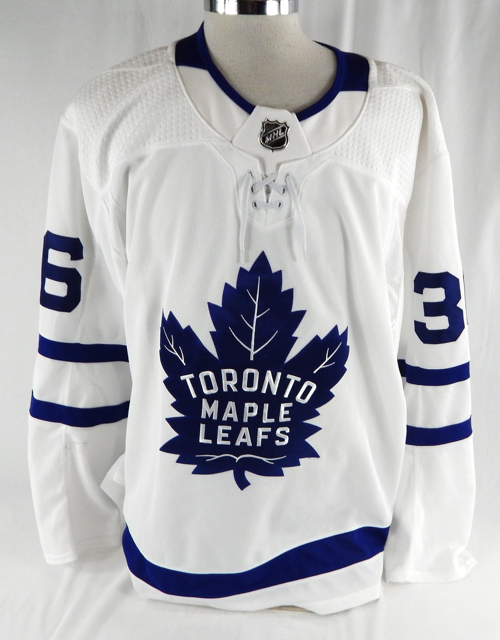 2017-18 Toronto Maple Leafs Josh Jooris #36 Game Used White Jersey 56 679