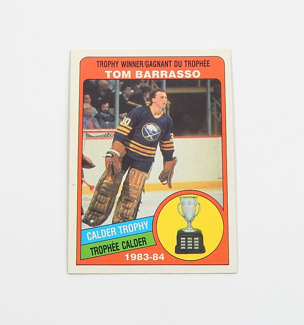 1984-85 OPC O-Pee-Chee Tom Barrasso #375 Calder Trophy