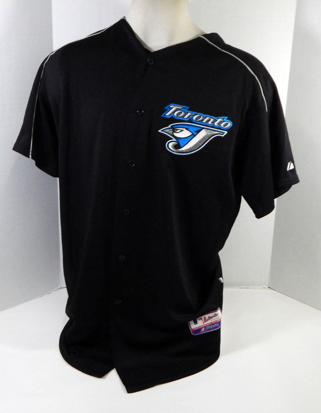 2004-06 Toronto Blue Jays #1 Game Used Black Jersey 46 DP16796 Pic2